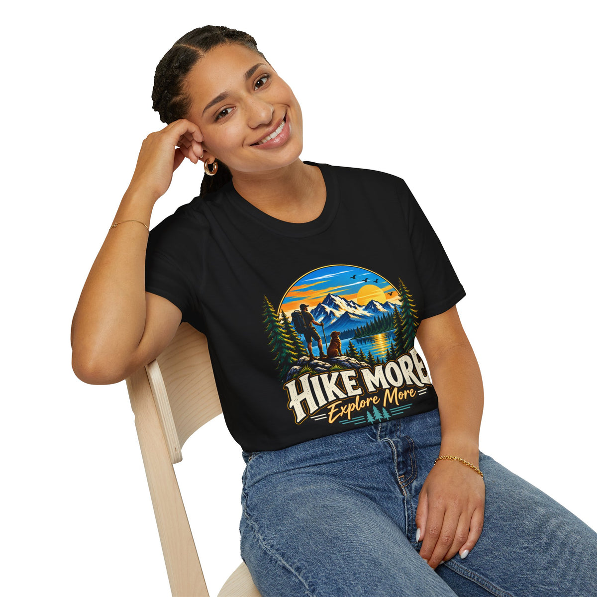 Hike More Explore More Mountain Adventure T-Shirt