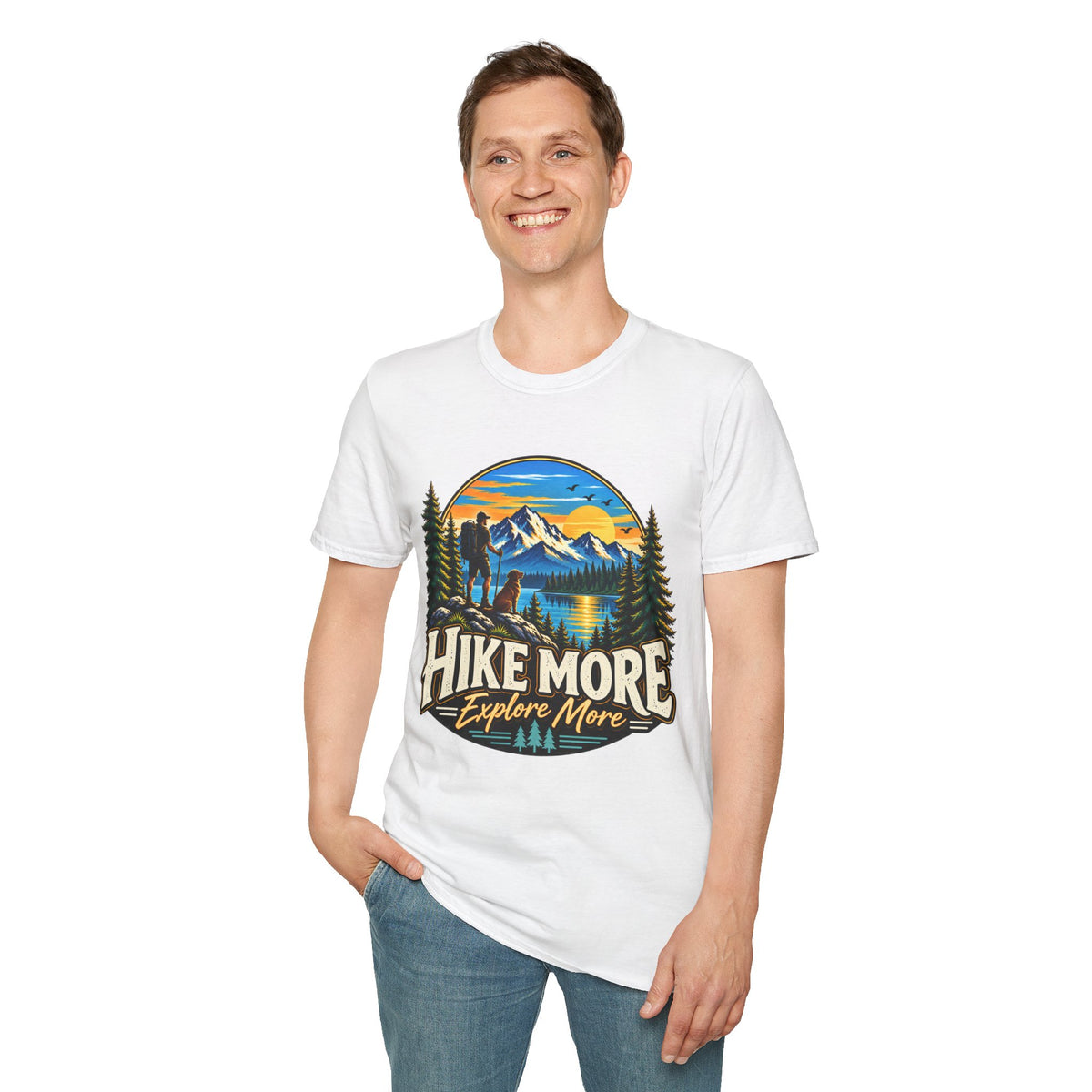 Hike More Explore More Mountain Adventure T-Shirt