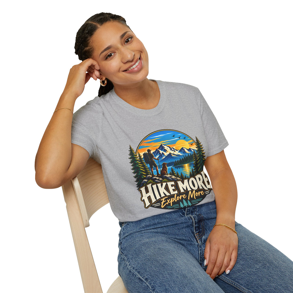 Hike More Explore More Mountain Adventure T-Shirt