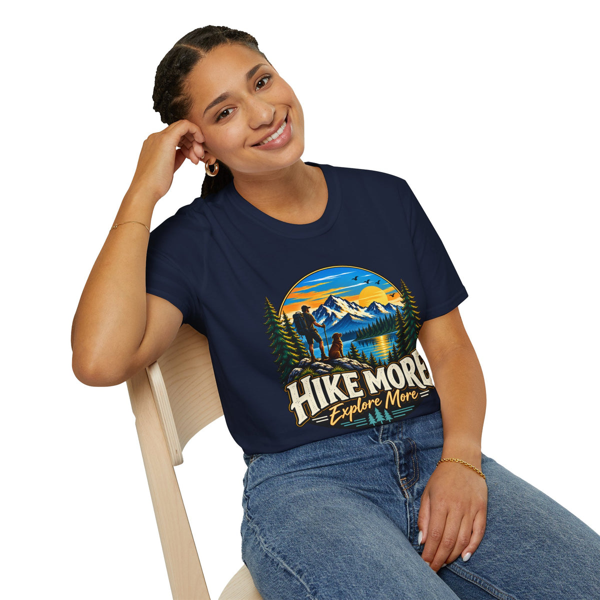 Hike More Explore More Mountain Adventure T-Shirt