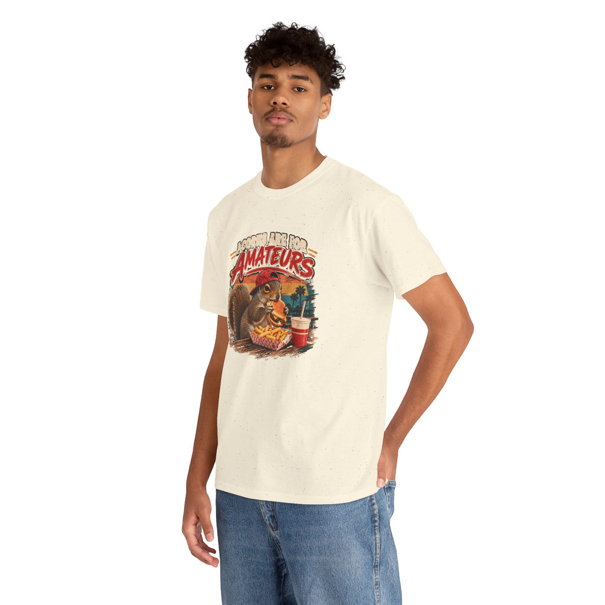 Squirrel T-Shirt "Acorns Are For Amateurs" — Funny Nature Graphic Tee