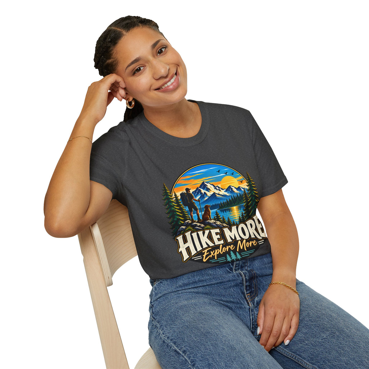 Hike More Explore More Mountain Adventure T-Shirt