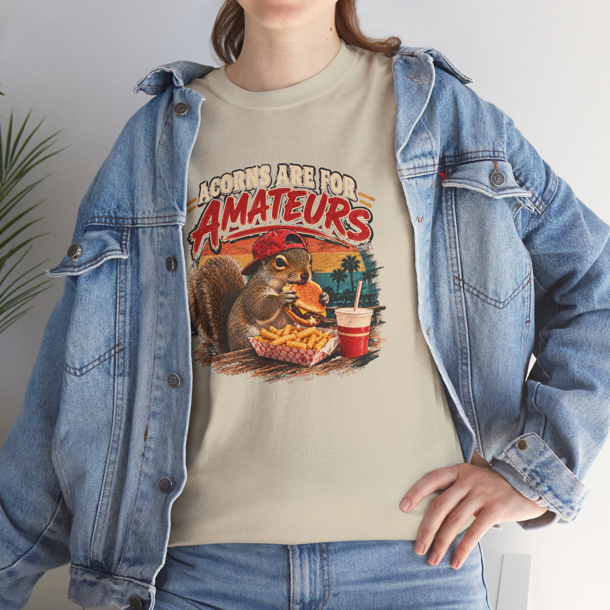 Squirrel T-Shirt "Acorns Are For Amateurs" — Funny Nature Graphic Tee