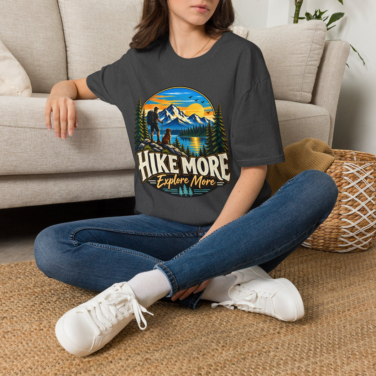 Hike More Explore More Mountain Adventure T-Shirt