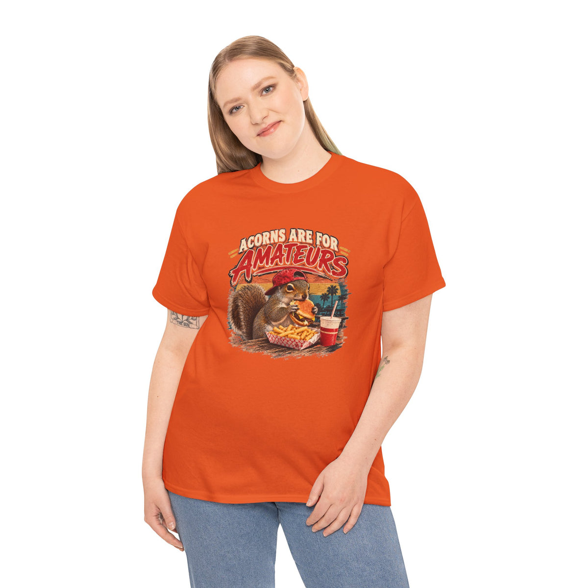 Squirrel T-Shirt "Acorns Are For Amateurs" — Funny Nature Graphic Tee