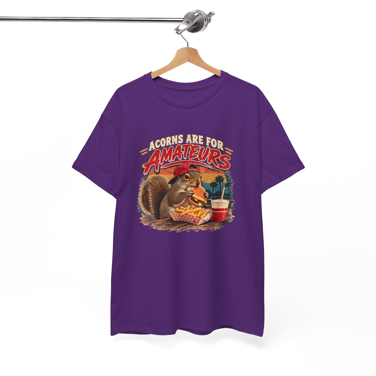 Squirrel T-Shirt "Acorns Are For Amateurs" — Funny Nature Graphic Tee