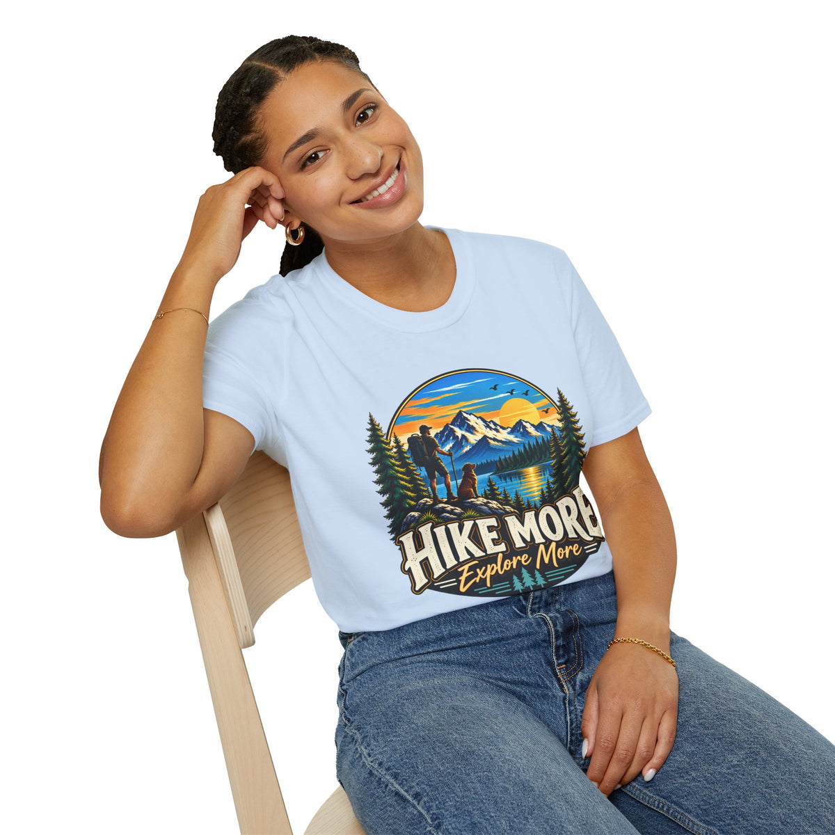 Hike More Explore More Mountain Adventure T-Shirt