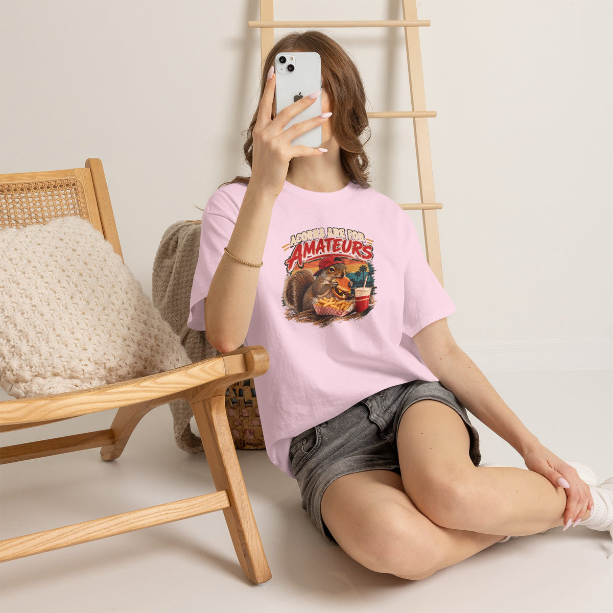 Squirrel T-Shirt "Acorns Are For Amateurs" — Funny Nature Graphic Tee