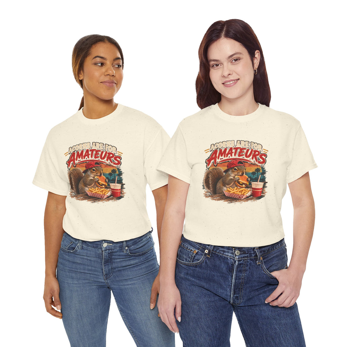 Squirrel T-Shirt "Acorns Are For Amateurs" — Funny Nature Graphic Tee