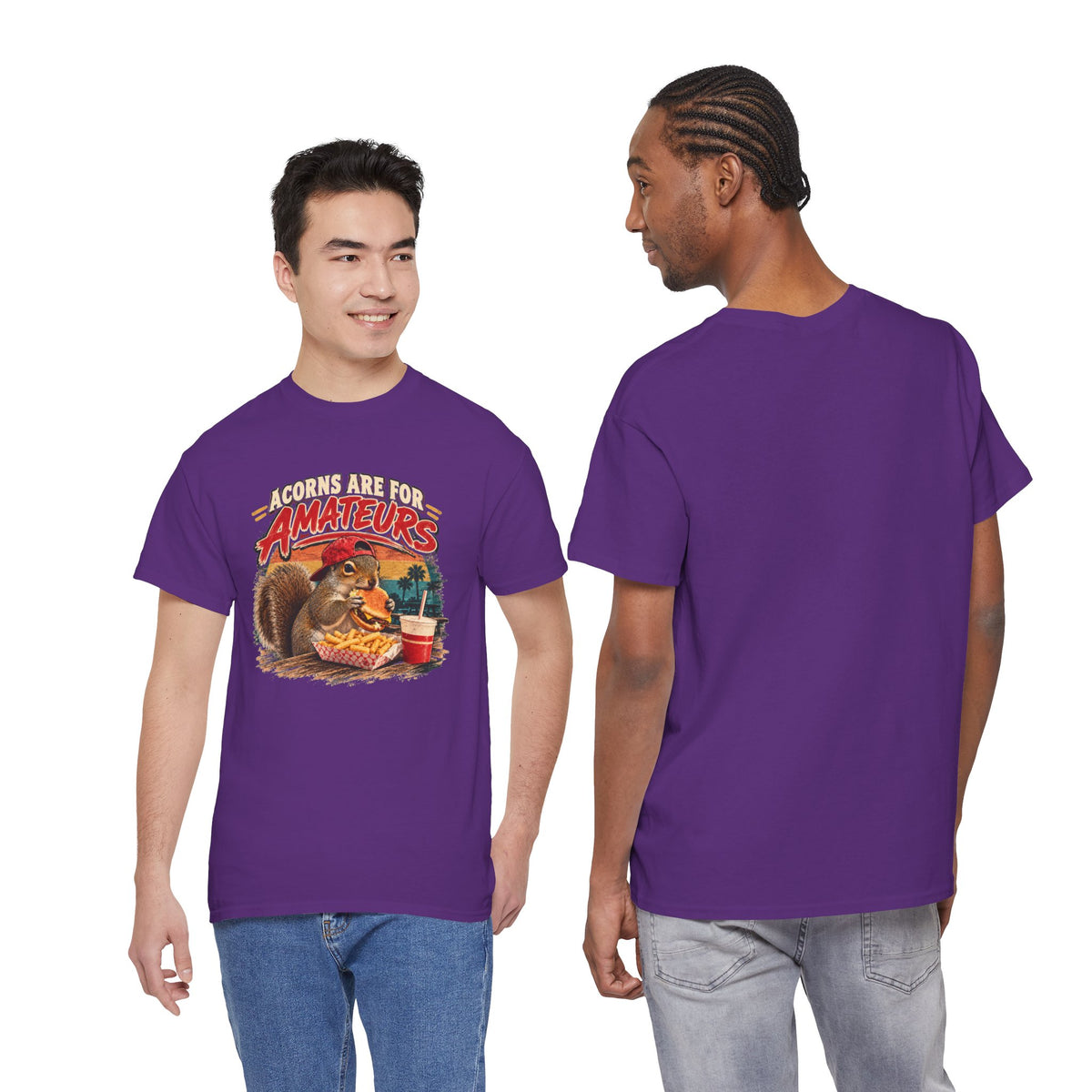 Squirrel T-Shirt "Acorns Are For Amateurs" — Funny Nature Graphic Tee