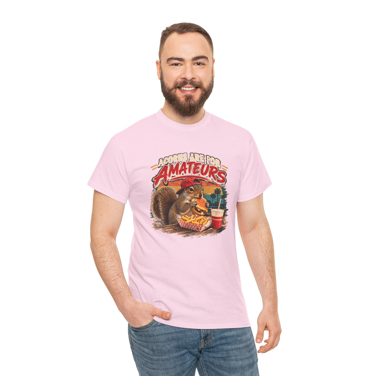 Squirrel T-Shirt "Acorns Are For Amateurs" — Funny Nature Graphic Tee