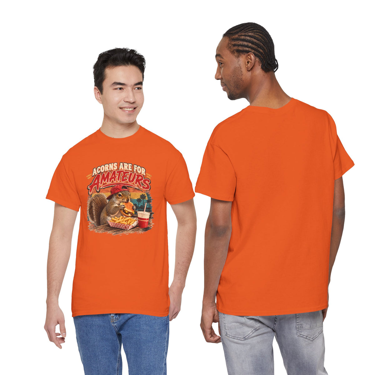 Squirrel T-Shirt "Acorns Are For Amateurs" — Funny Nature Graphic Tee