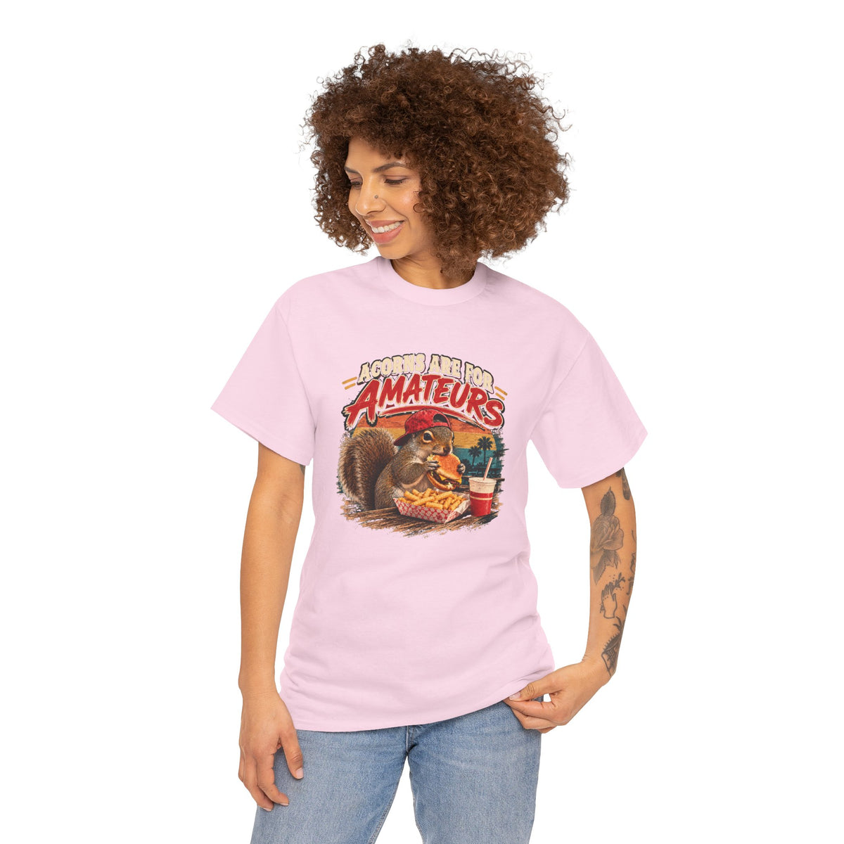 Squirrel T-Shirt "Acorns Are For Amateurs" — Funny Nature Graphic Tee