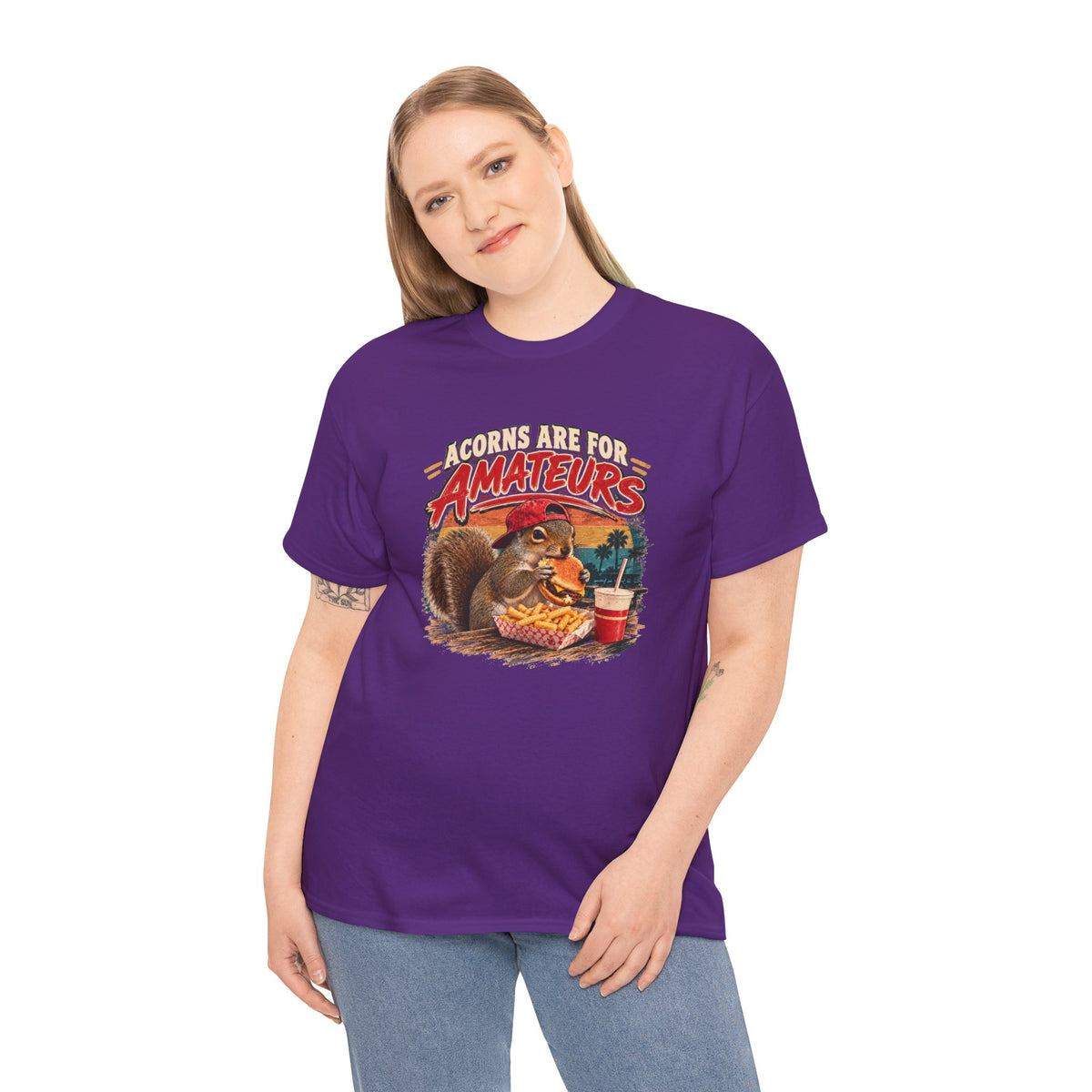Squirrel T-Shirt "Acorns Are For Amateurs" — Funny Nature Graphic Tee