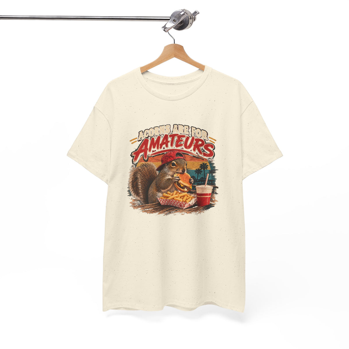 Squirrel T-Shirt "Acorns Are For Amateurs" — Funny Nature Graphic Tee