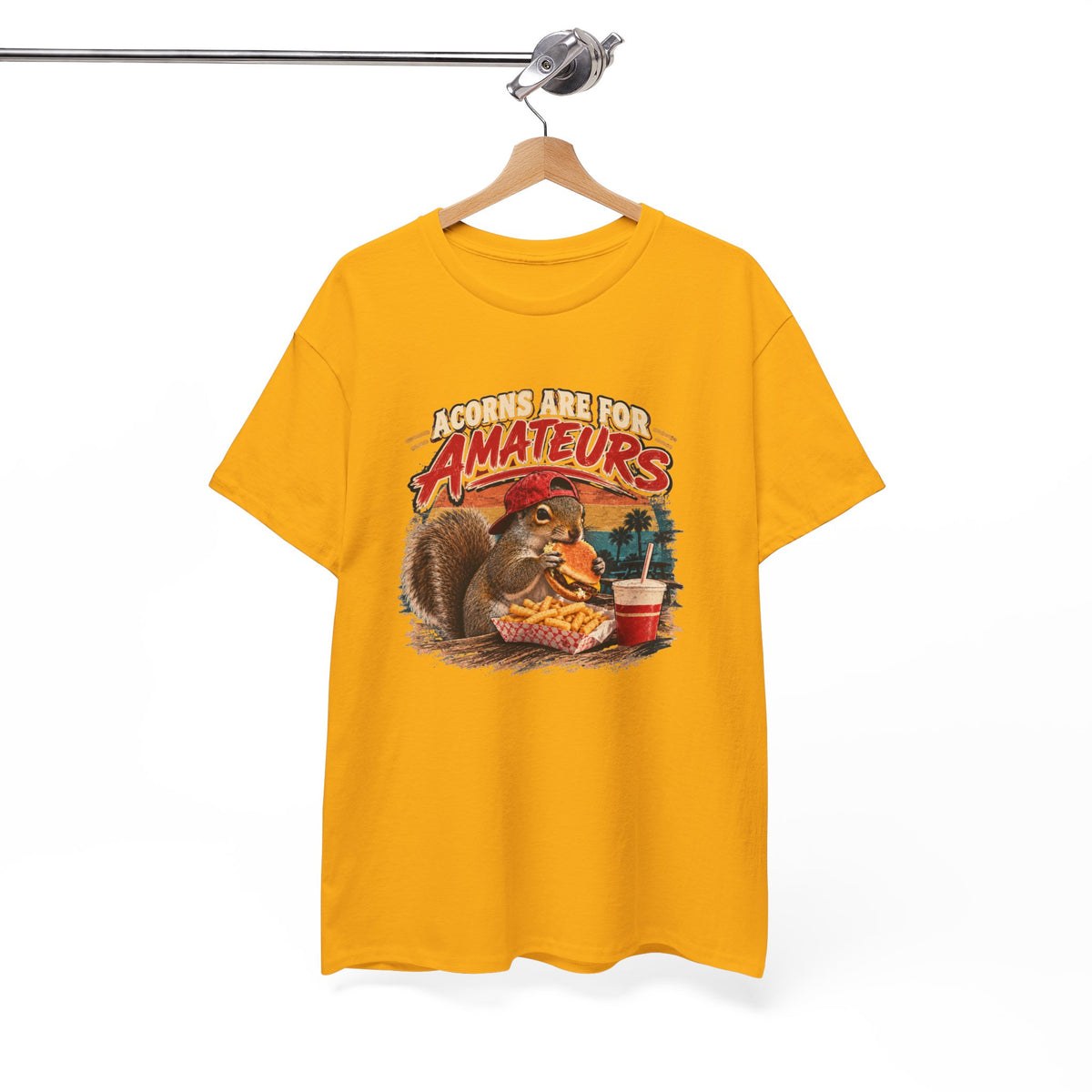 Squirrel T-Shirt "Acorns Are For Amateurs" — Funny Nature Graphic Tee