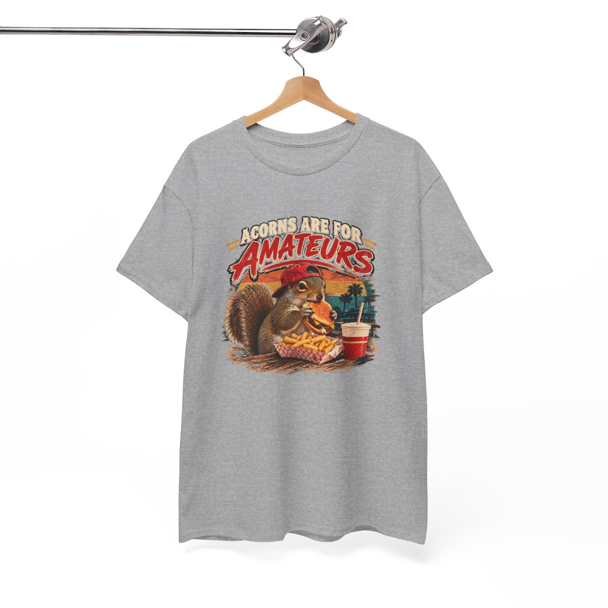 Squirrel T-Shirt "Acorns Are For Amateurs" — Funny Nature Graphic Tee