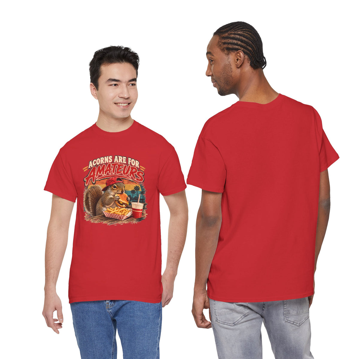 Squirrel T-Shirt "Acorns Are For Amateurs" — Funny Nature Graphic Tee