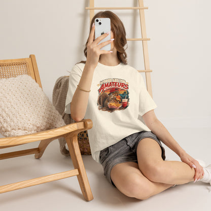 Squirrel T-Shirt "Acorns Are For Amateurs" — Funny Nature Graphic Tee