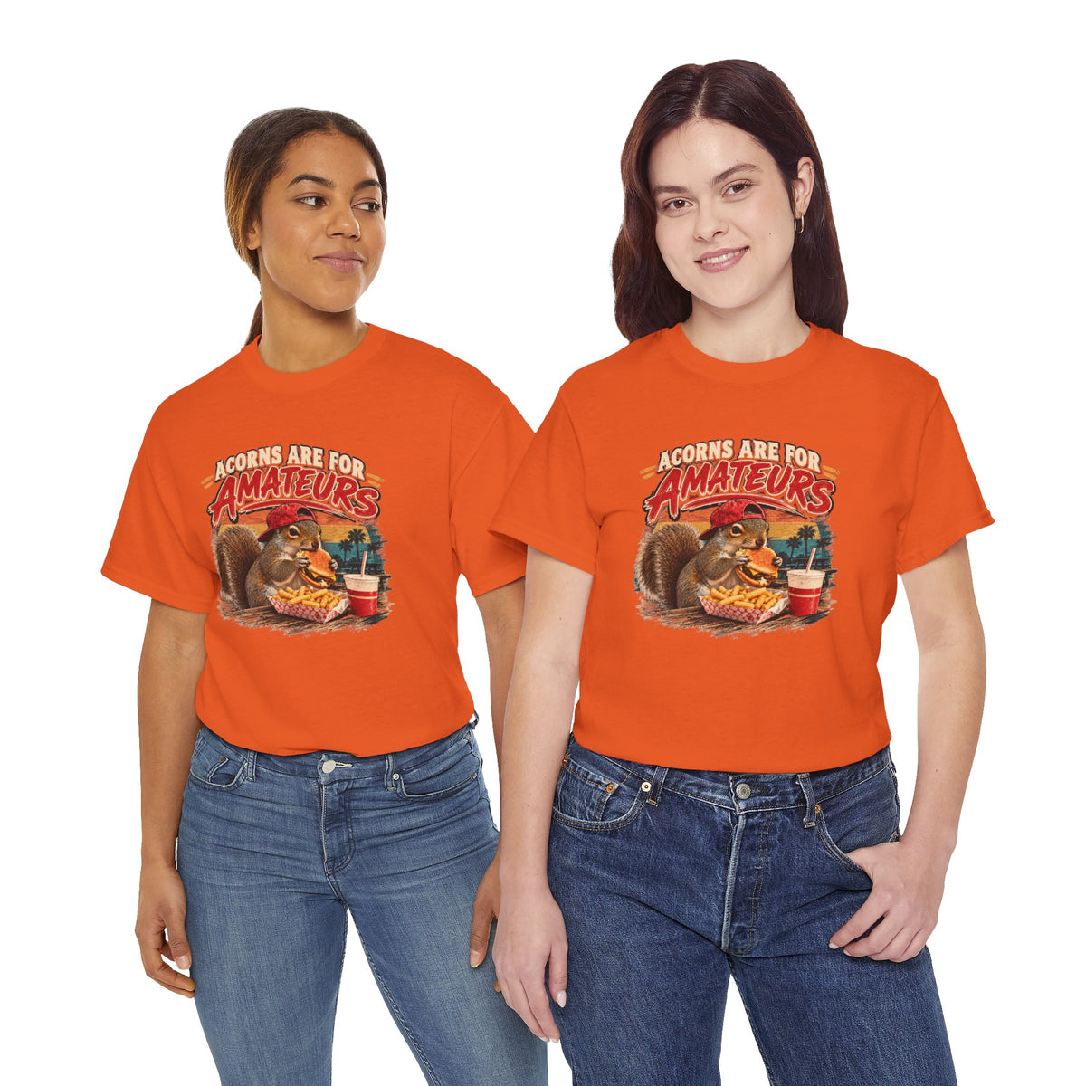 Squirrel T-Shirt "Acorns Are For Amateurs" — Funny Nature Graphic Tee