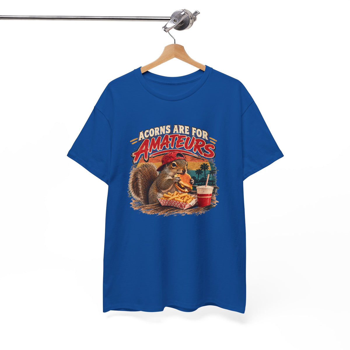 Squirrel T-Shirt "Acorns Are For Amateurs" — Funny Nature Graphic Tee