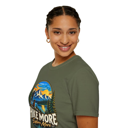 Hike More Explore More Mountain Adventure T-Shirt