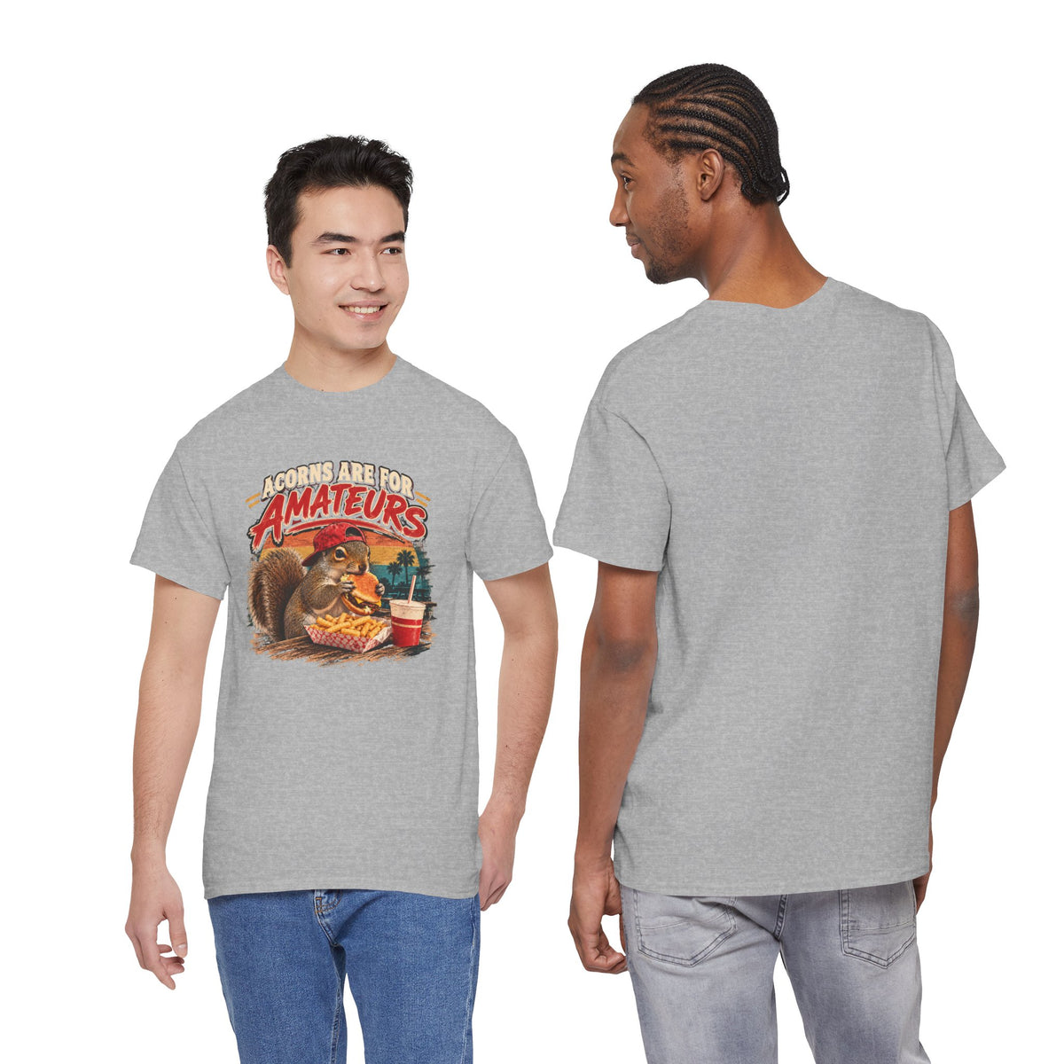 Squirrel T-Shirt "Acorns Are For Amateurs" — Funny Nature Graphic Tee