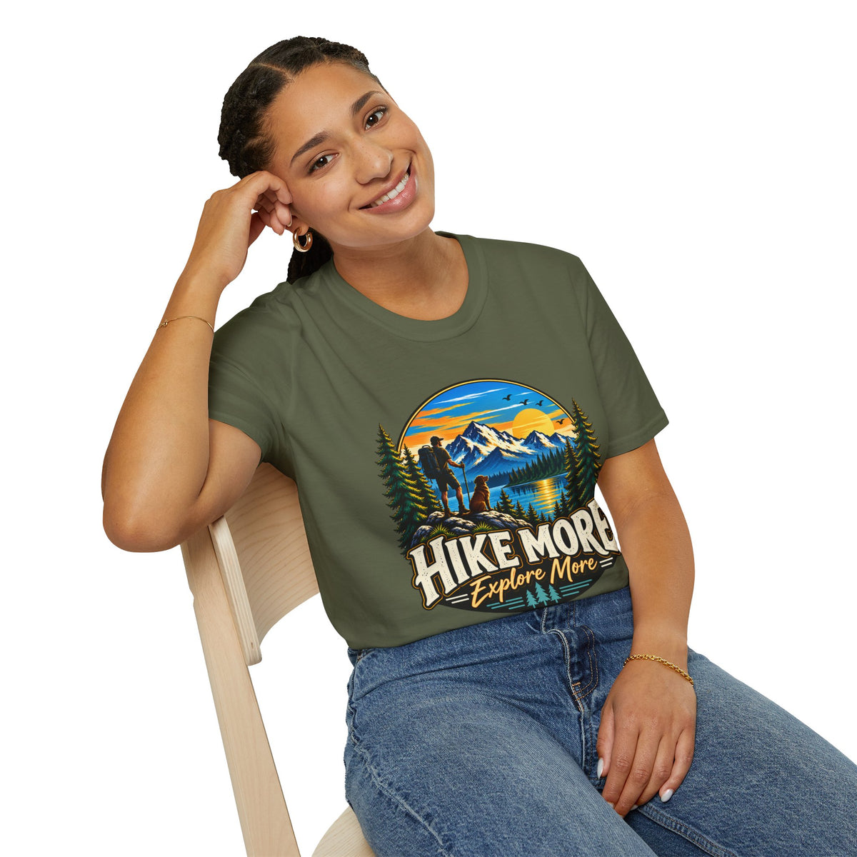 Hike More Explore More Mountain Adventure T-Shirt