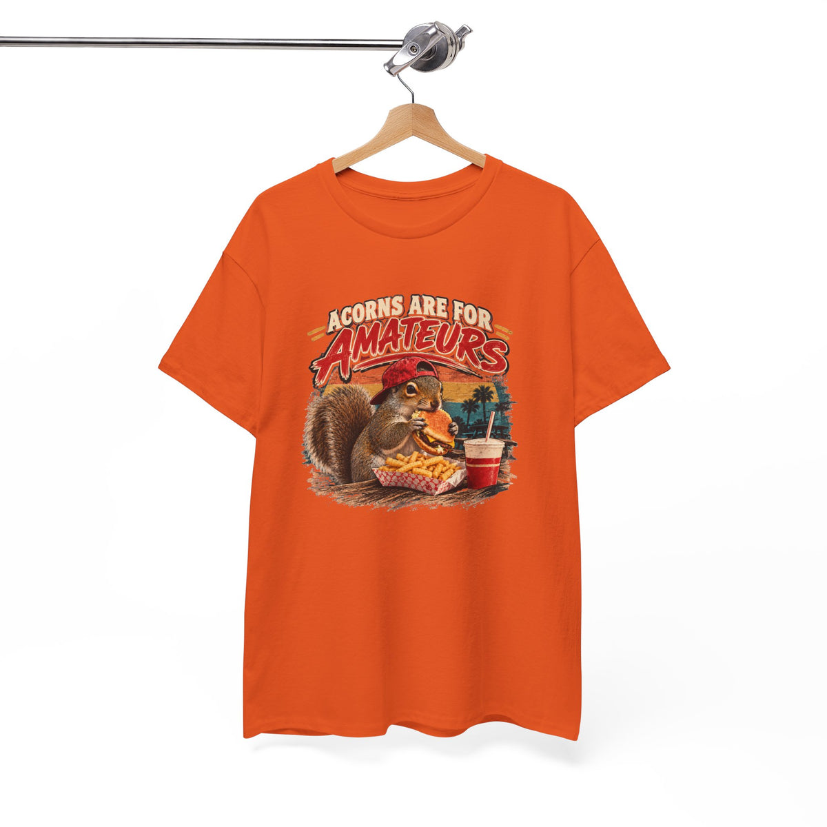 Squirrel T-Shirt "Acorns Are For Amateurs" — Funny Nature Graphic Tee