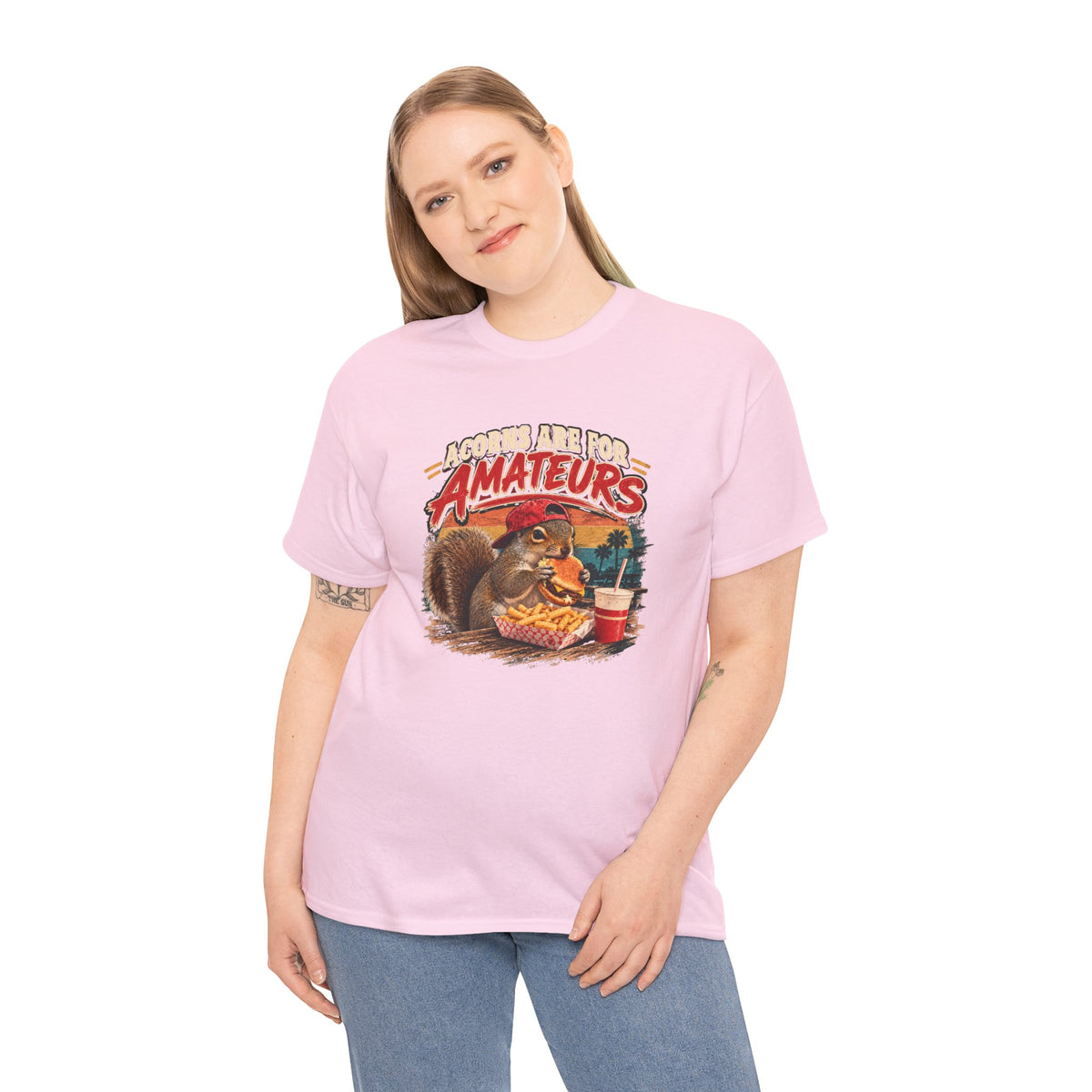 Squirrel T-Shirt "Acorns Are For Amateurs" — Funny Nature Graphic Tee