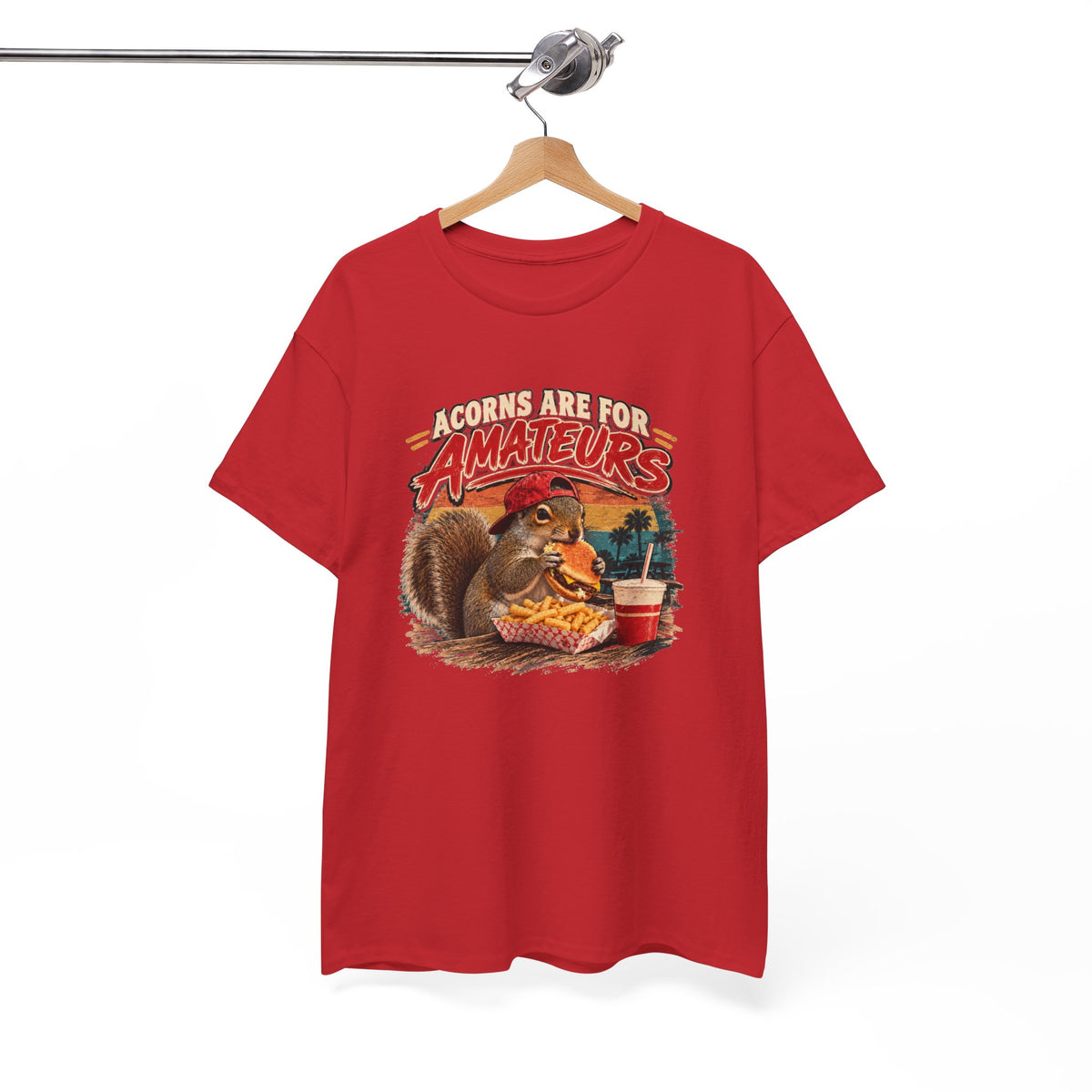 Squirrel T-Shirt "Acorns Are For Amateurs" — Funny Nature Graphic Tee