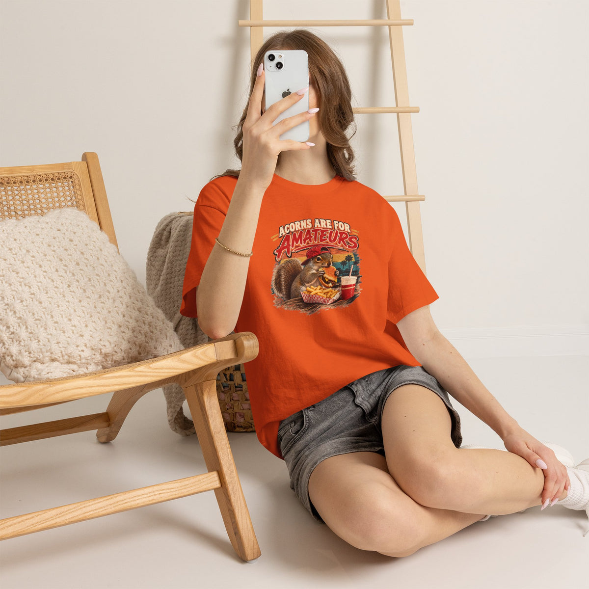 Squirrel T-Shirt "Acorns Are For Amateurs" — Funny Nature Graphic Tee