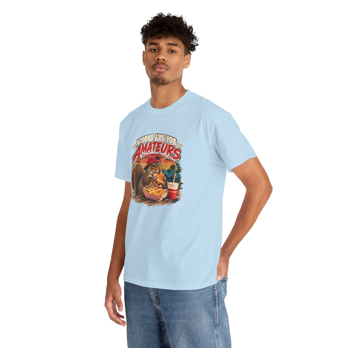 Squirrel T-Shirt "Acorns Are For Amateurs" — Funny Nature Graphic Tee