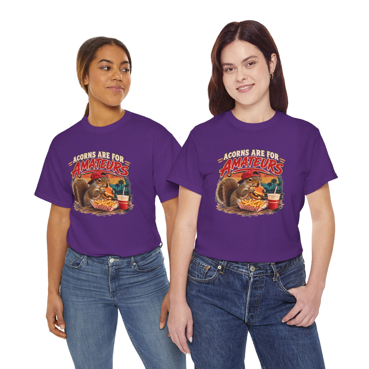 Squirrel T-Shirt "Acorns Are For Amateurs" — Funny Nature Graphic Tee