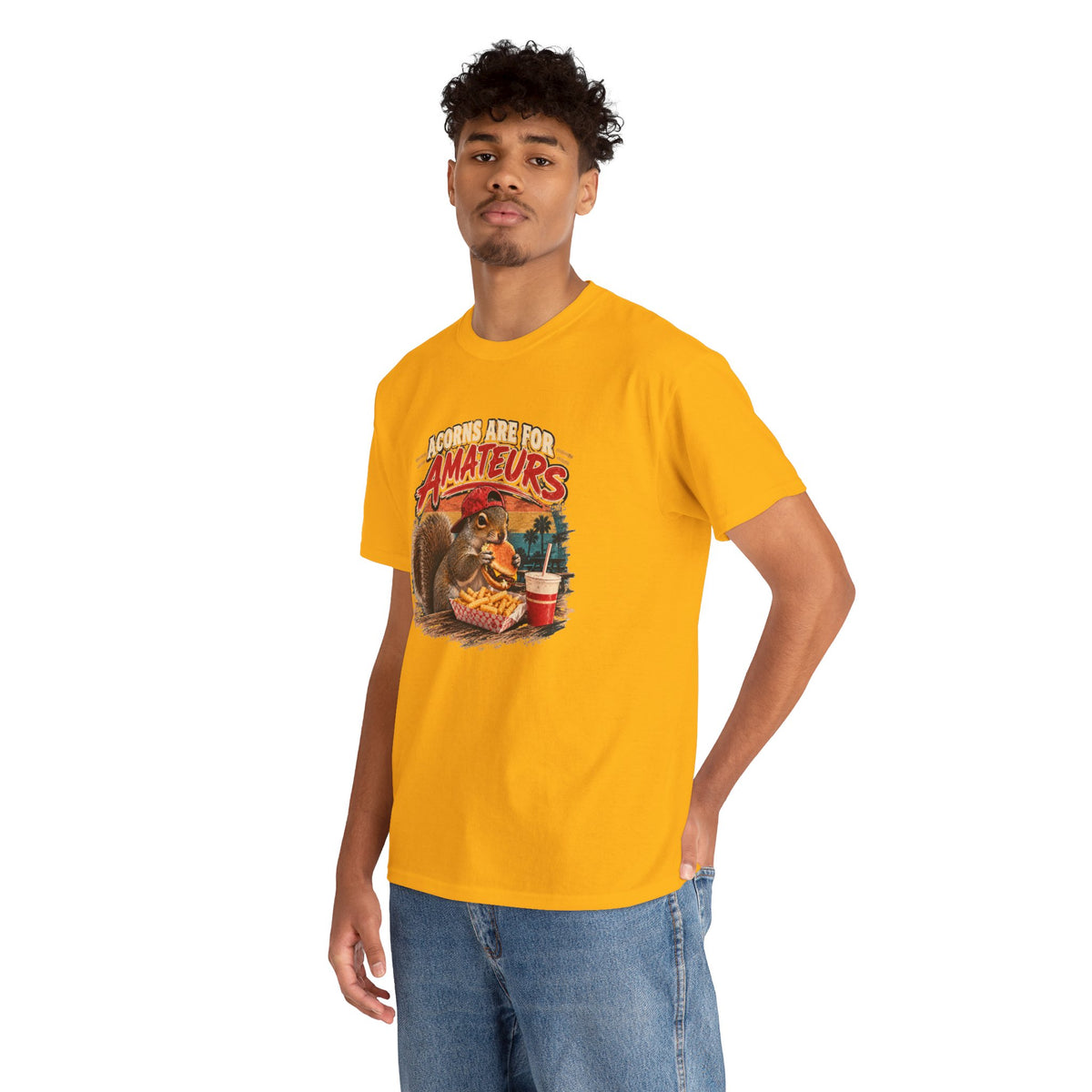 Squirrel T-Shirt "Acorns Are For Amateurs" — Funny Nature Graphic Tee