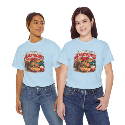 Squirrel T-Shirt "Acorns Are For Amateurs" — Funny Nature Graphic Tee