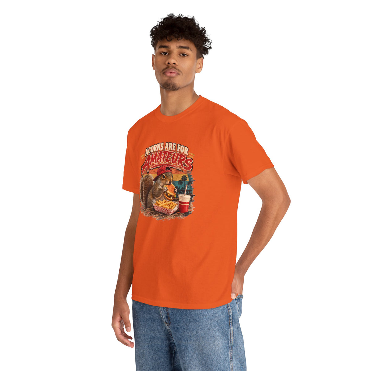 Squirrel T-Shirt "Acorns Are For Amateurs" — Funny Nature Graphic Tee
