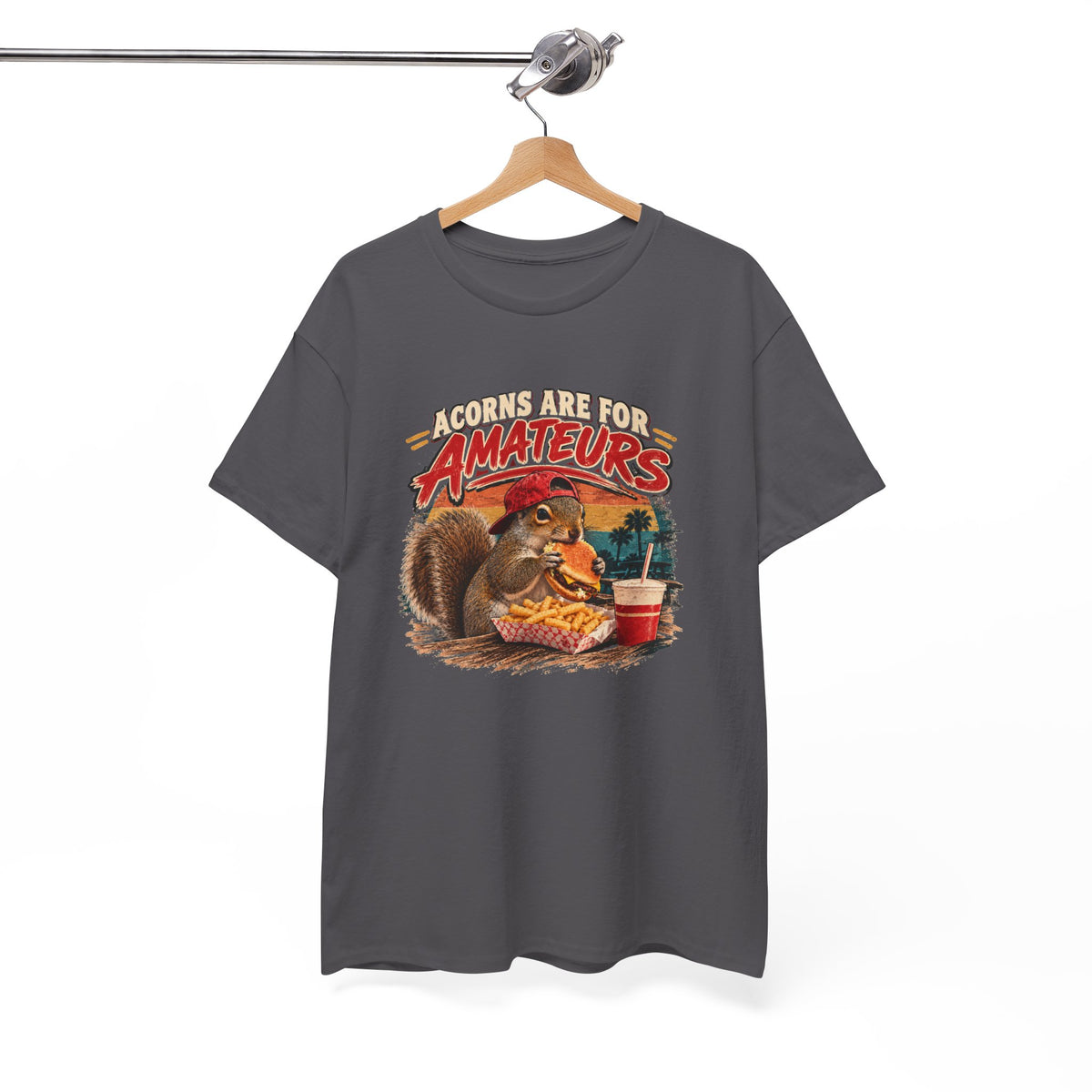 Squirrel T-Shirt "Acorns Are For Amateurs" — Funny Nature Graphic Tee