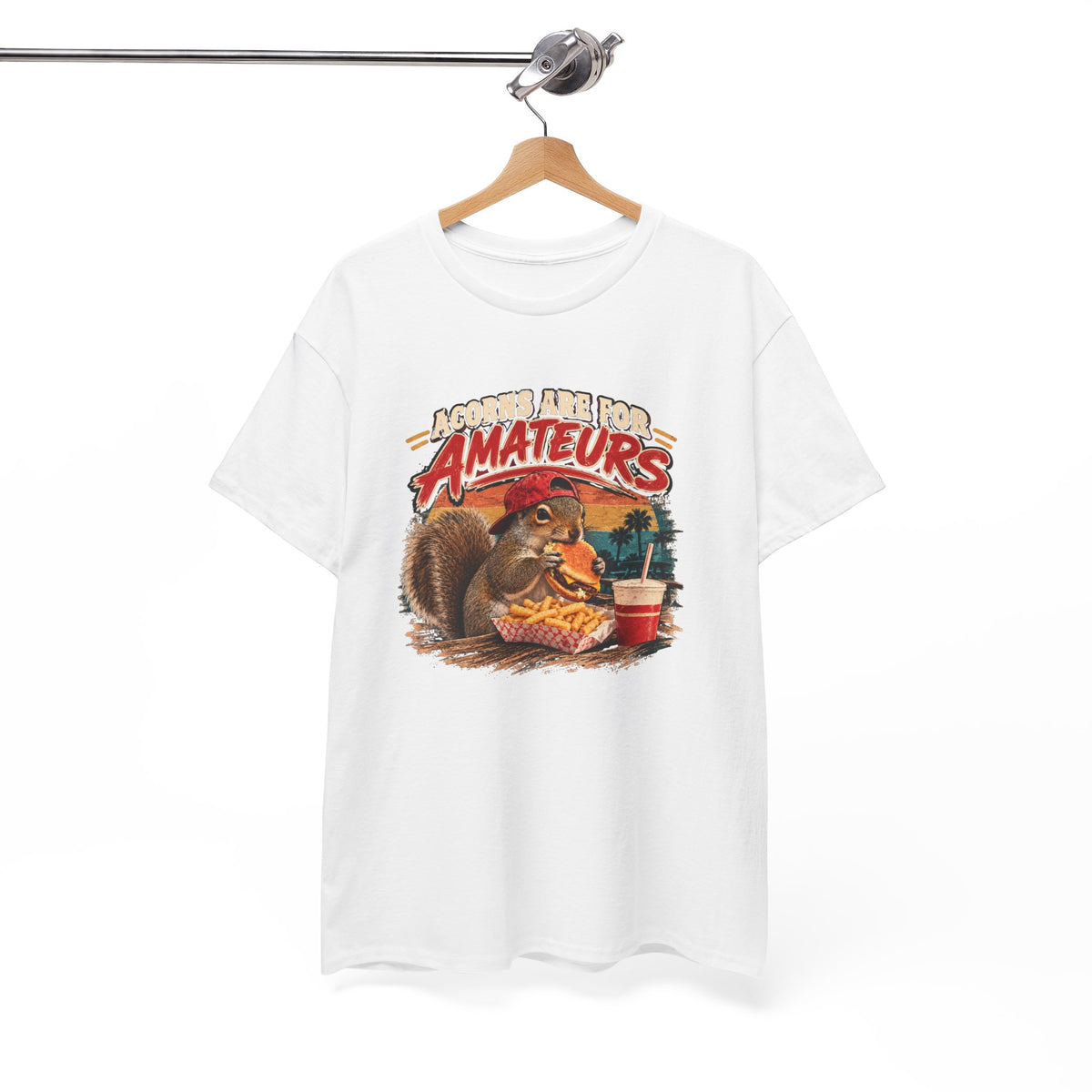 Squirrel T-Shirt "Acorns Are For Amateurs" — Funny Nature Graphic Tee