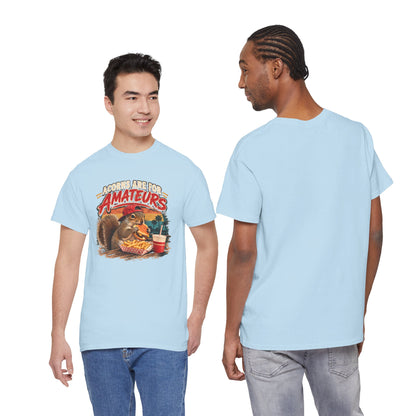 Squirrel T-Shirt "Acorns Are For Amateurs" — Funny Nature Graphic Tee