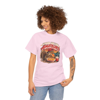 Squirrel T-Shirt "Acorns Are For Amateurs" — Funny Nature Graphic Tee